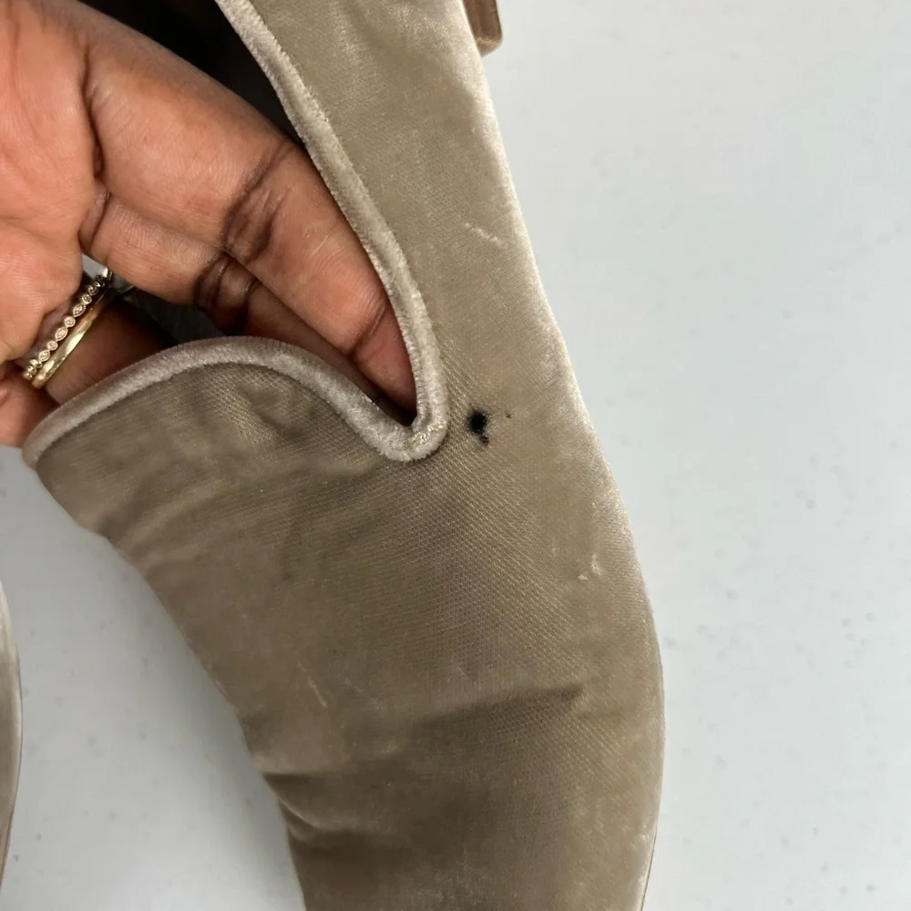 Vince Bray Crushed Velvet Loafer Flats